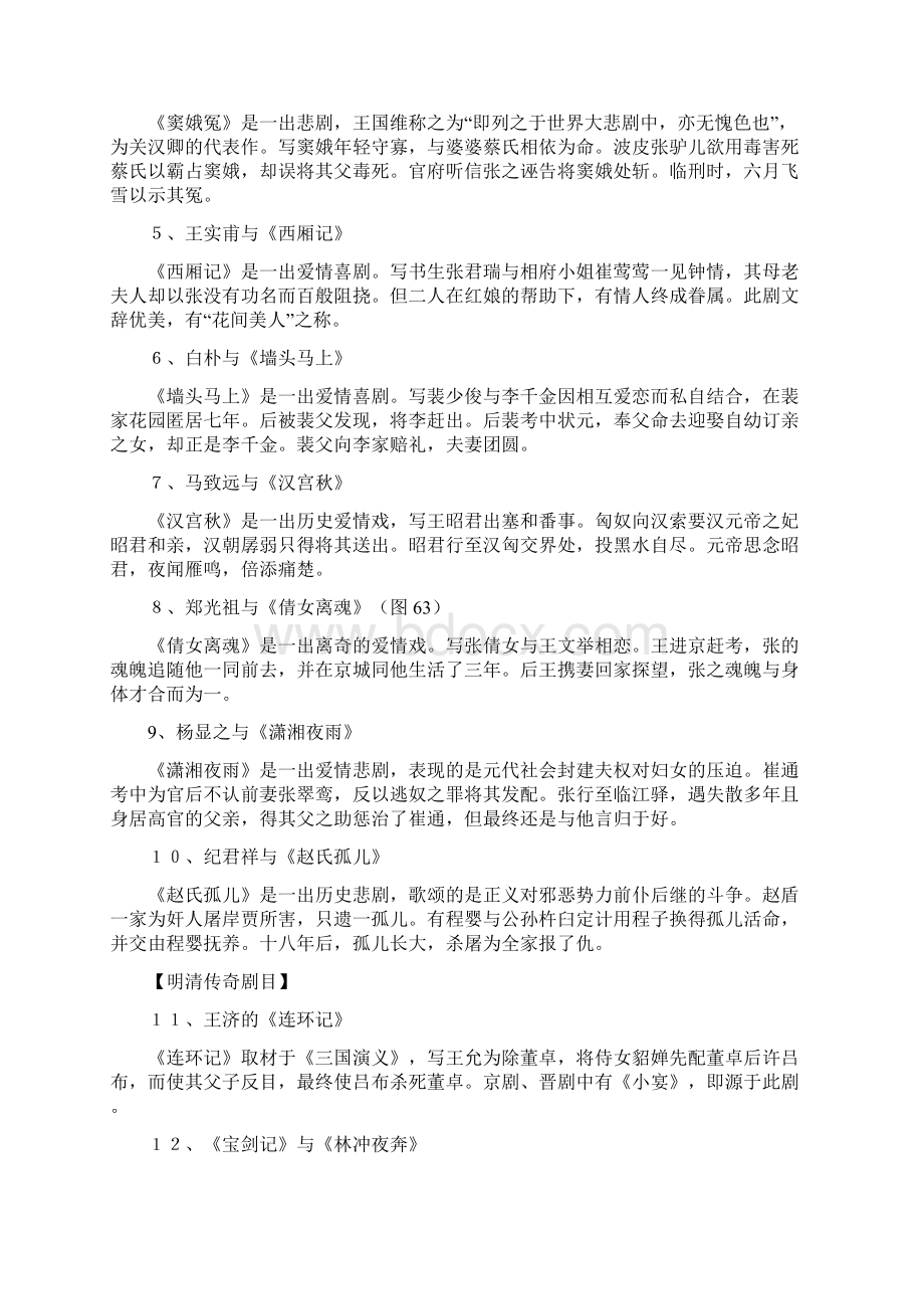 最新戏曲经典剧目推荐word版 13页.docx_第2页