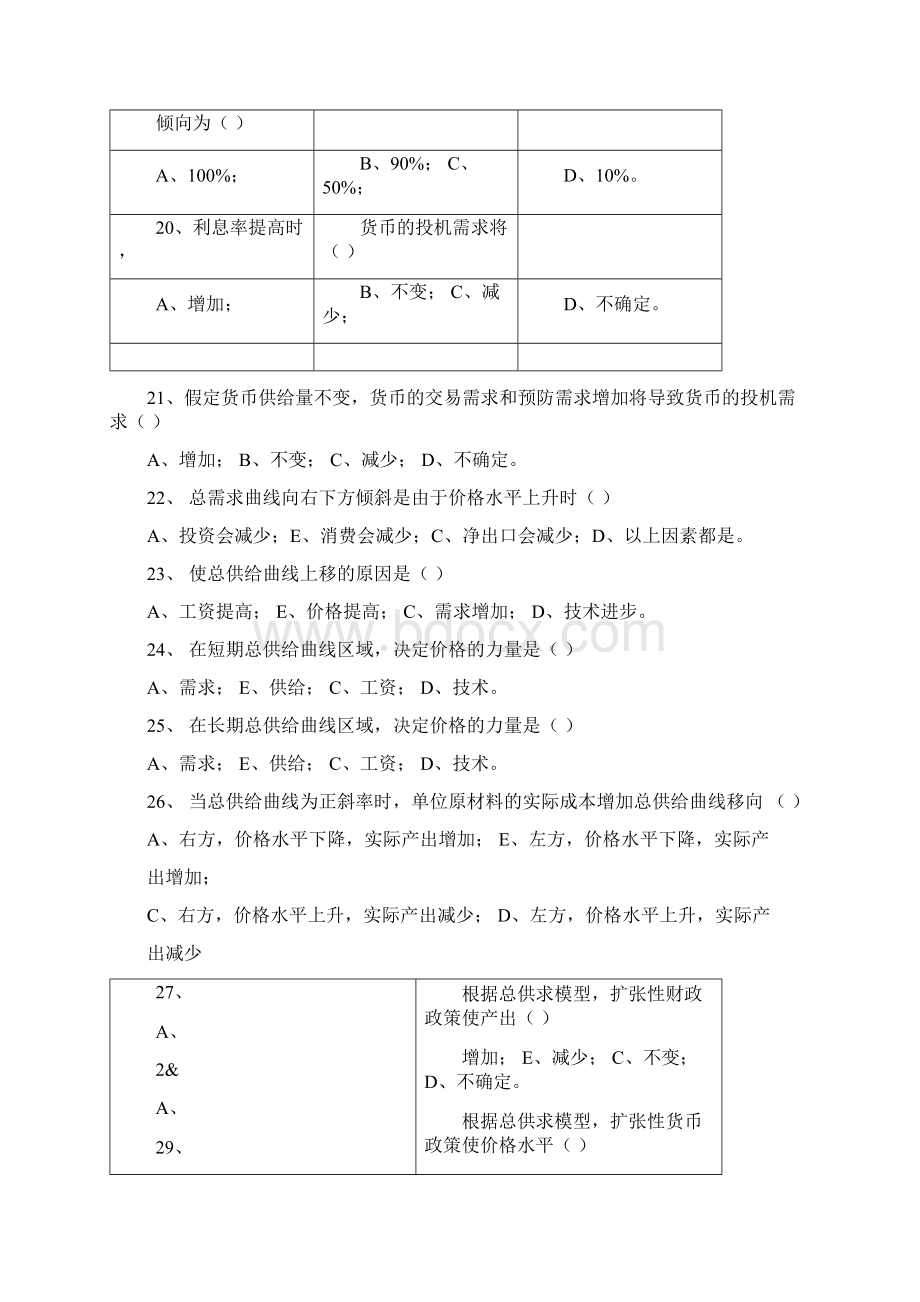 宏观经济学试题库及答案Word格式文档下载.docx_第3页