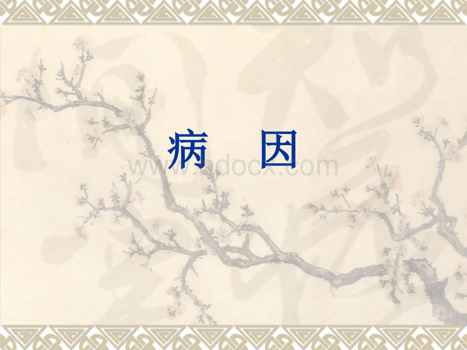 师带徒班李德新《病因》.ppt_第1页