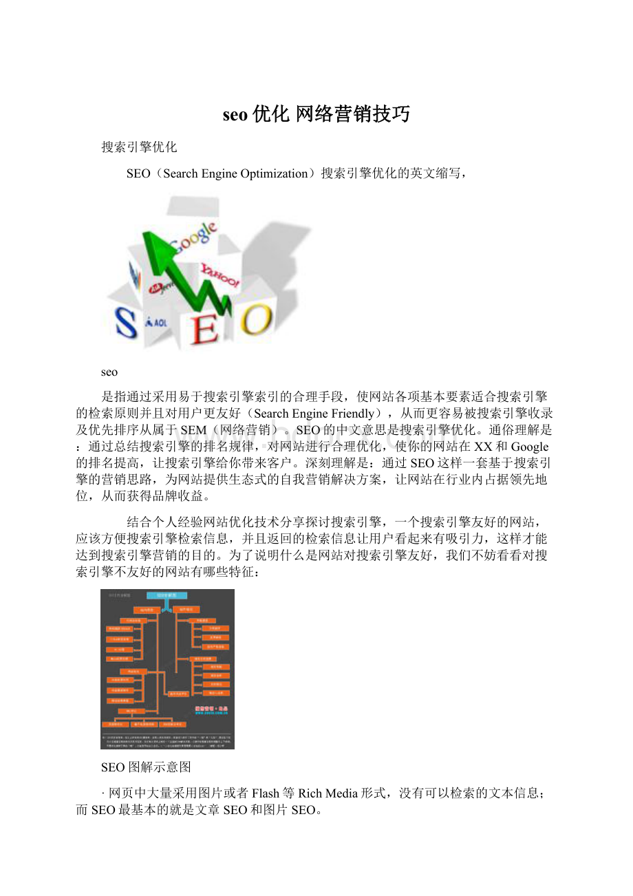 seo优化 网络营销技巧Word文档格式.docx