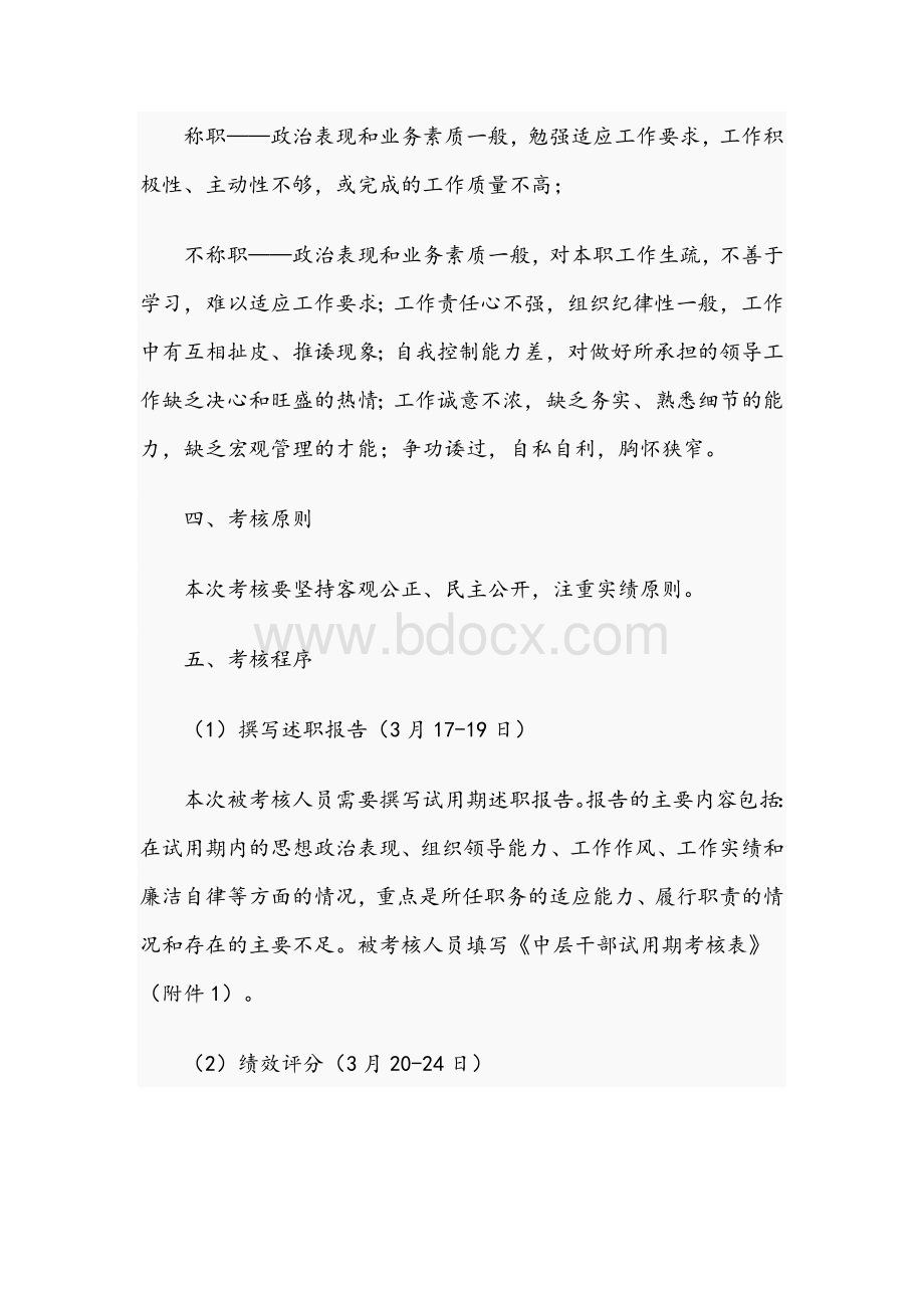 2021年公司中层干部试用期考核实施方案文稿文档格式.docx_第3页