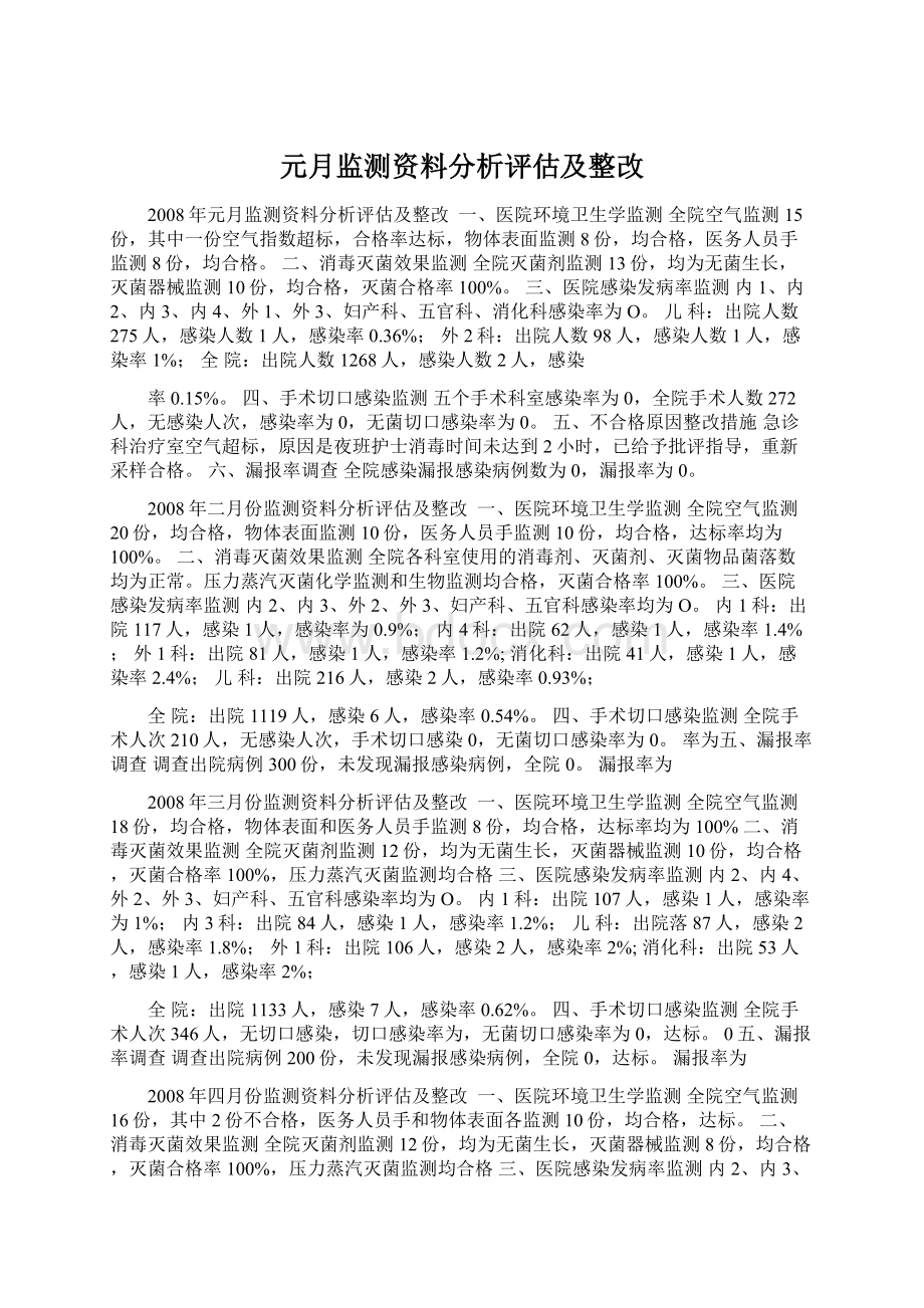 元月监测资料分析评估及整改.docx_第1页