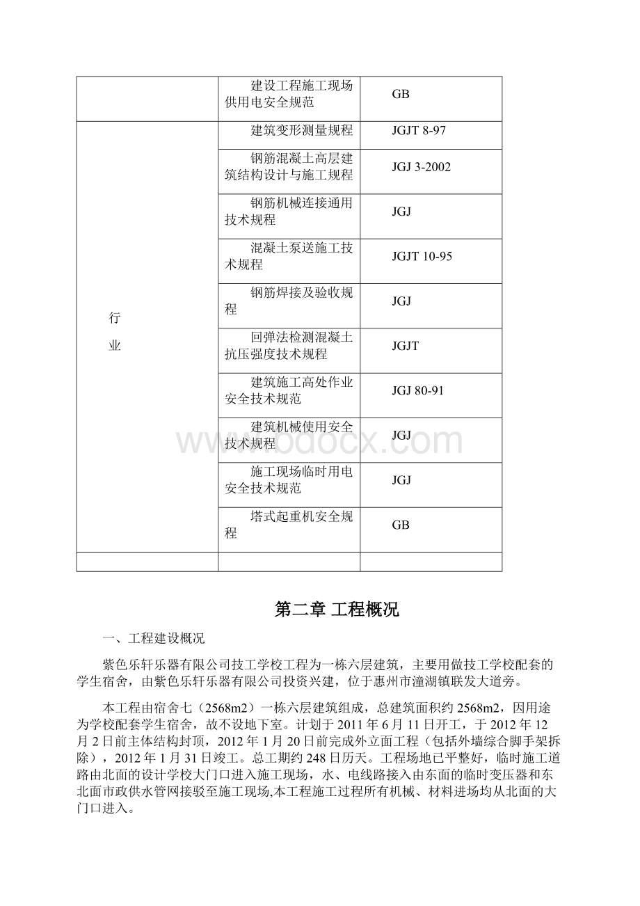 技工学校工程施工组织设计范例完整版Word下载.docx_第2页