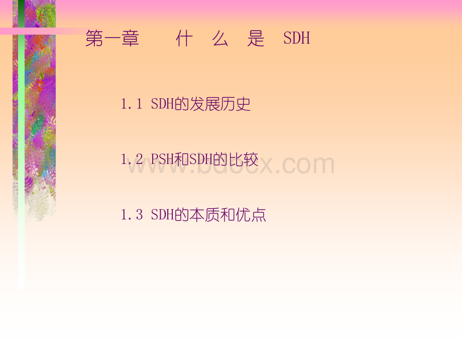 SDH原理及基础课件PPT.ppt_第1页