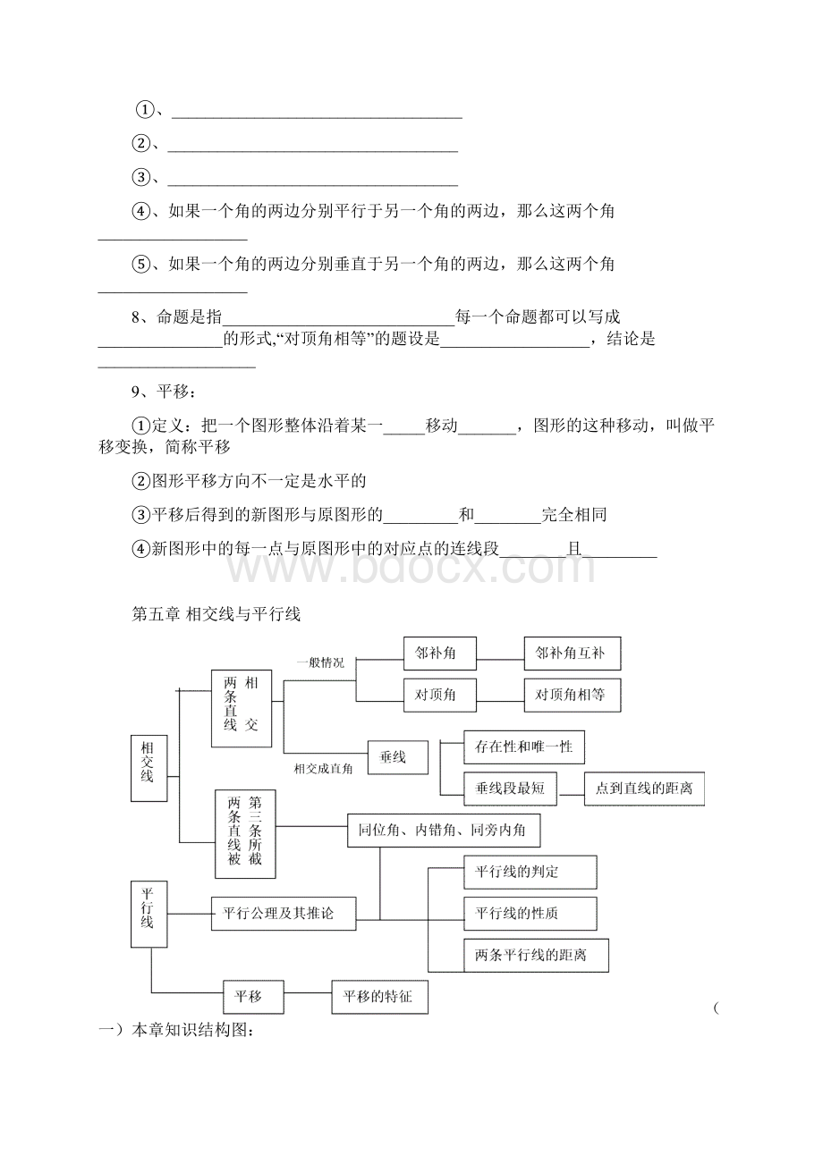 七年级数学下册相交线与平行线Word文档格式.docx_第2页