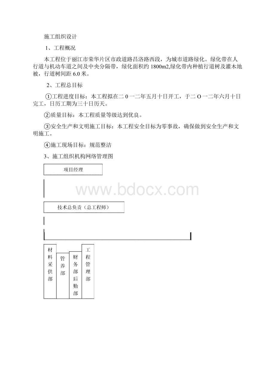 市政道路绿化工程施工组织设计Word文档下载推荐.docx_第2页