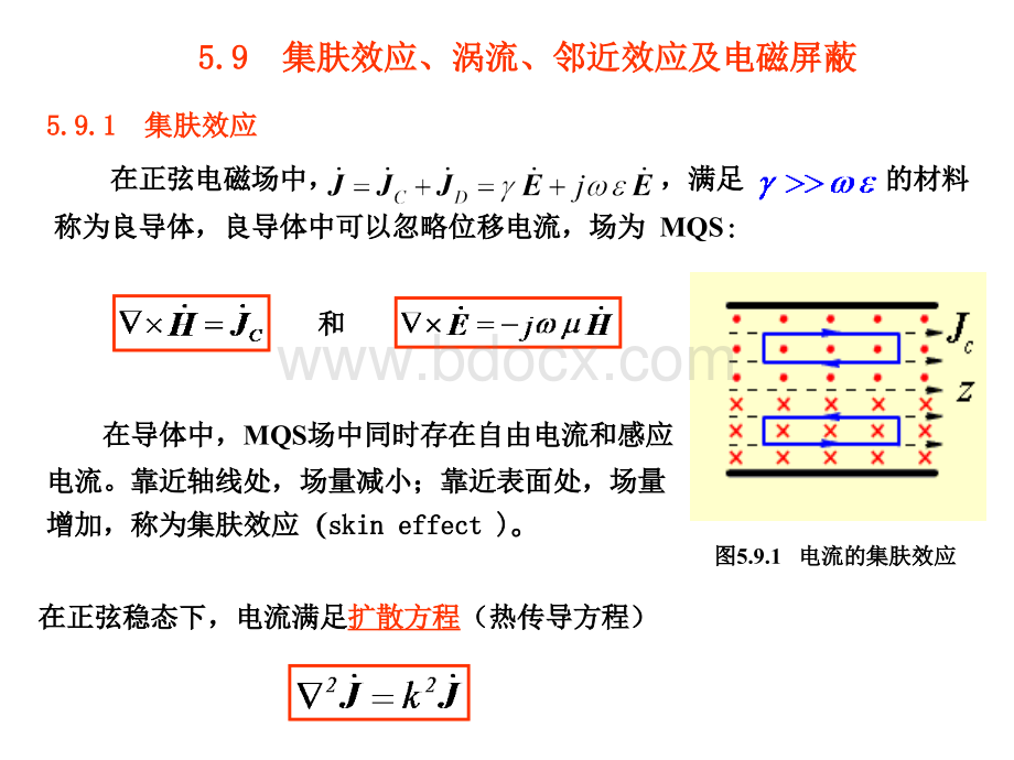 集肤效应涡流邻近效应及电磁屏蔽.ppt