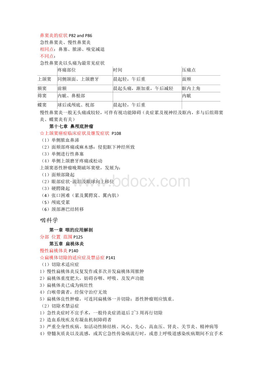 耳鼻咽喉重点整理(南方医科大学)Word格式文档下载.doc_第2页