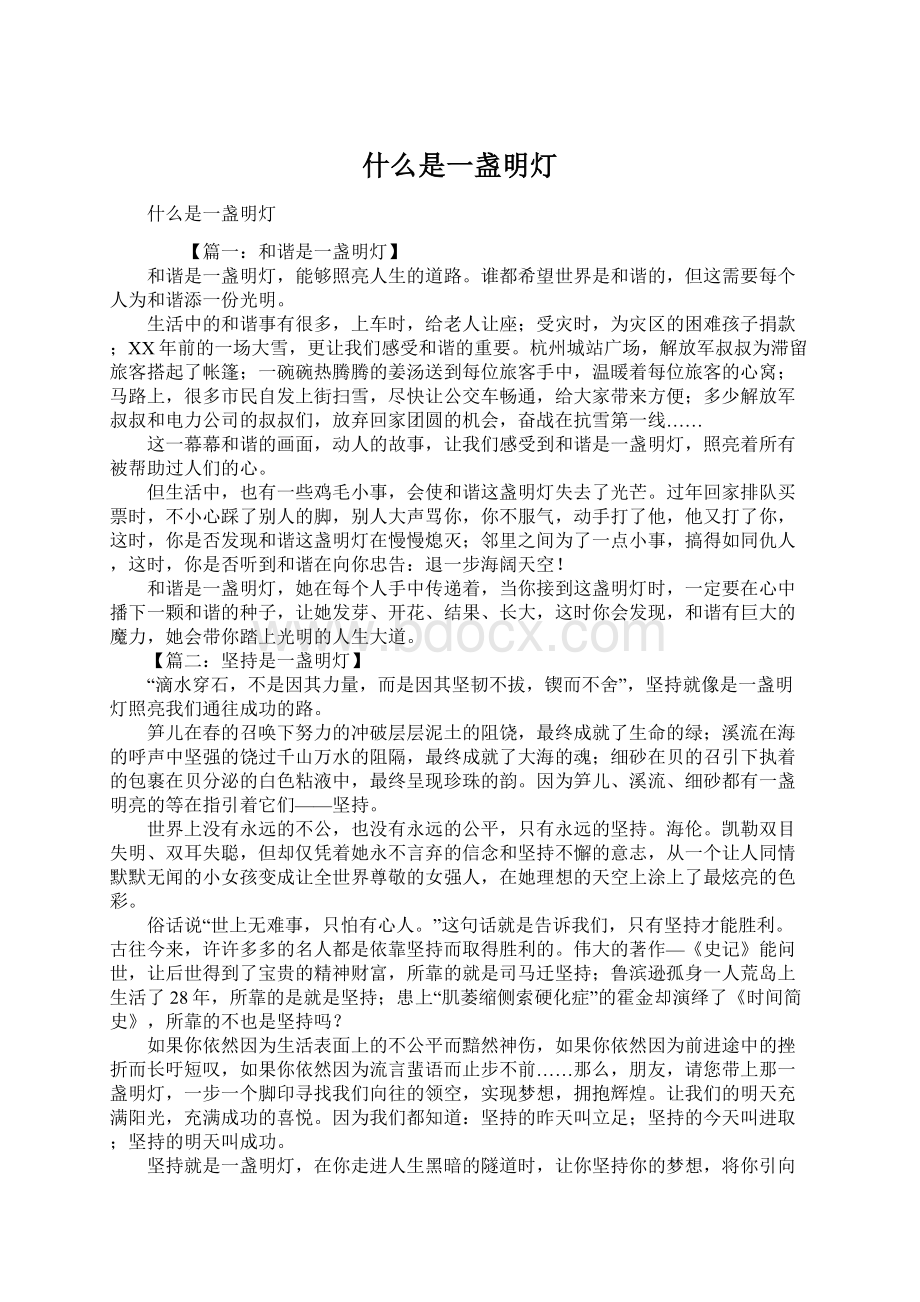 什么是一盏明灯.docx_第1页