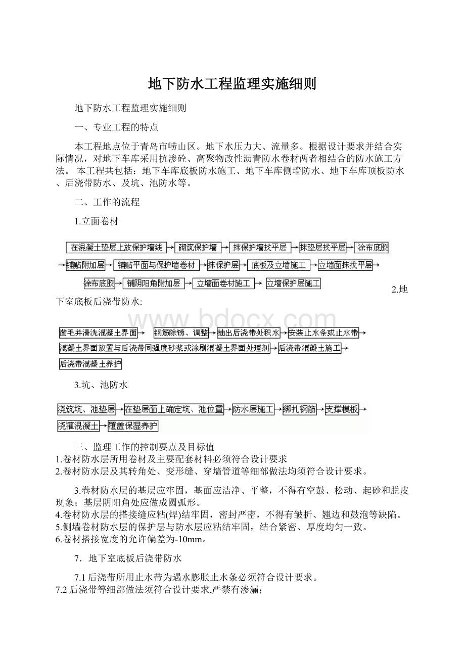 地下防水工程监理实施细则Word格式.docx_第1页