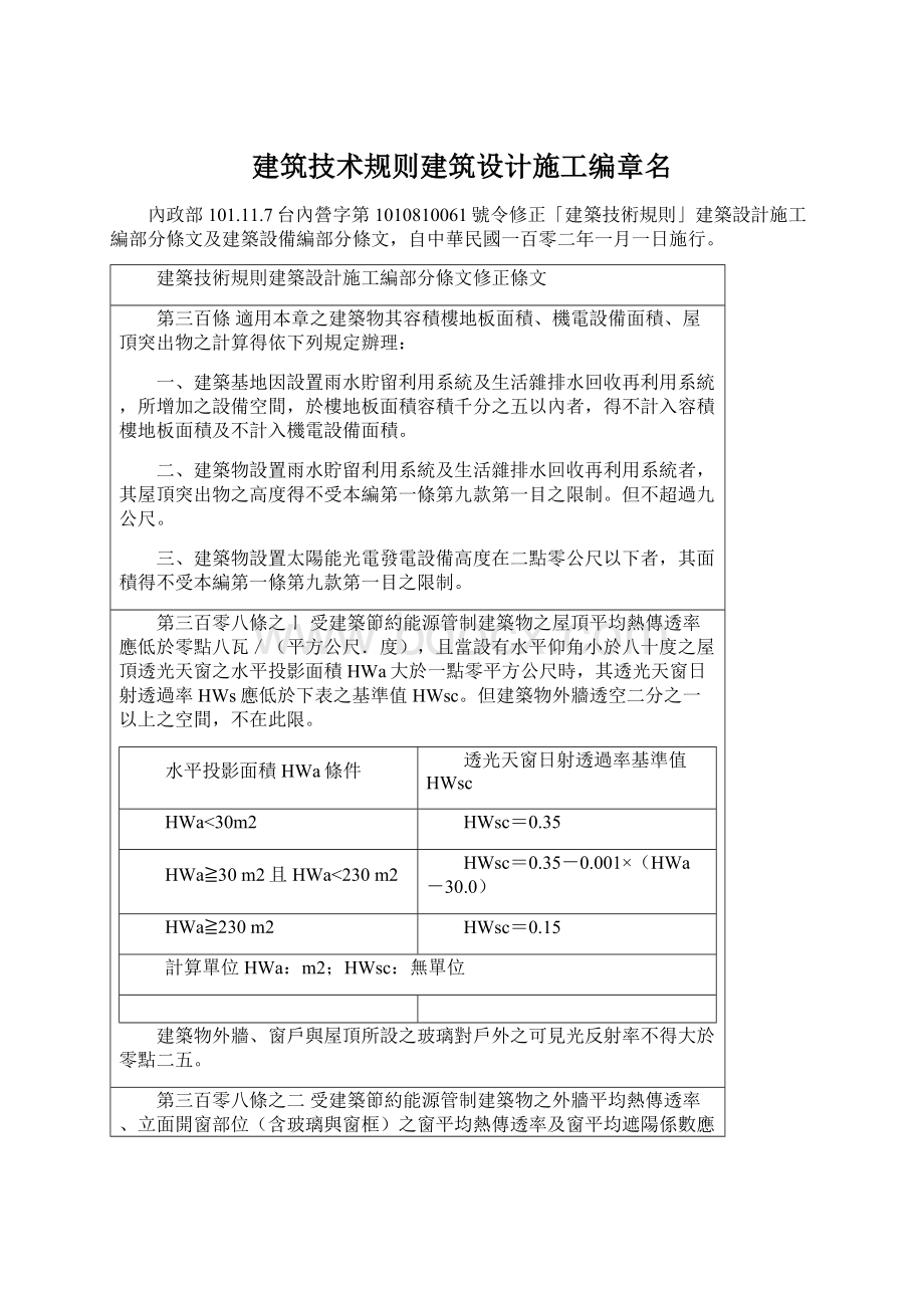 建筑技术规则建筑设计施工编章名.docx