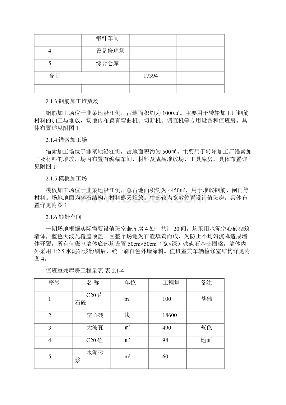 乌东德水电站左岸转轮加工厂土建及机电设备安装工程施工场地布置Word文档下载推荐.docx_第3页