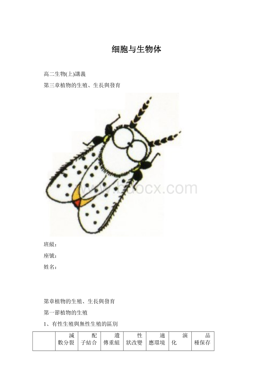 细胞与生物体.docx