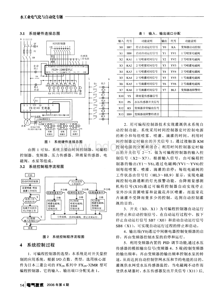 PLC和变频器在灌溉节水自动控制中的应用.pdf_第2页