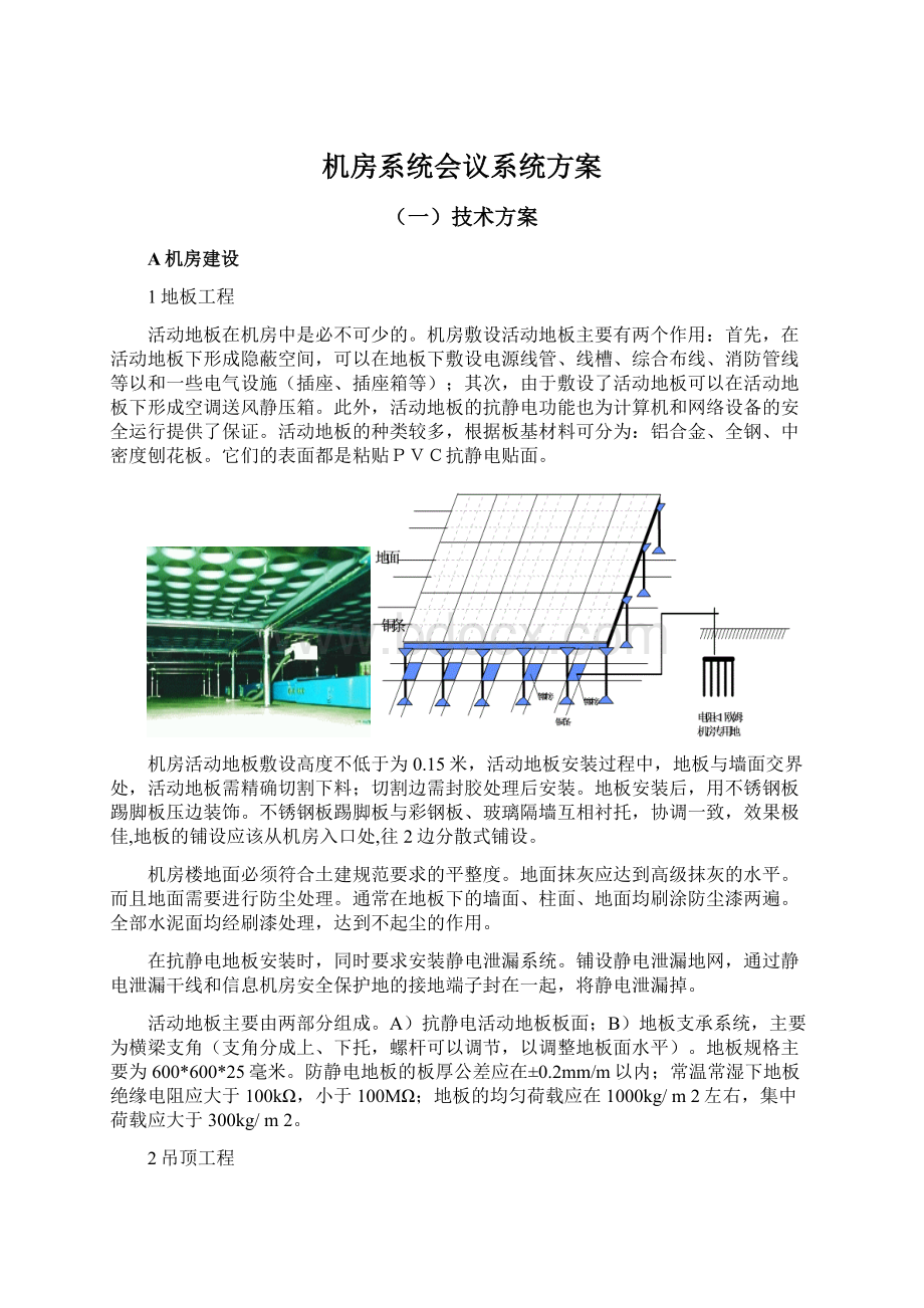 机房系统会议系统方案.docx