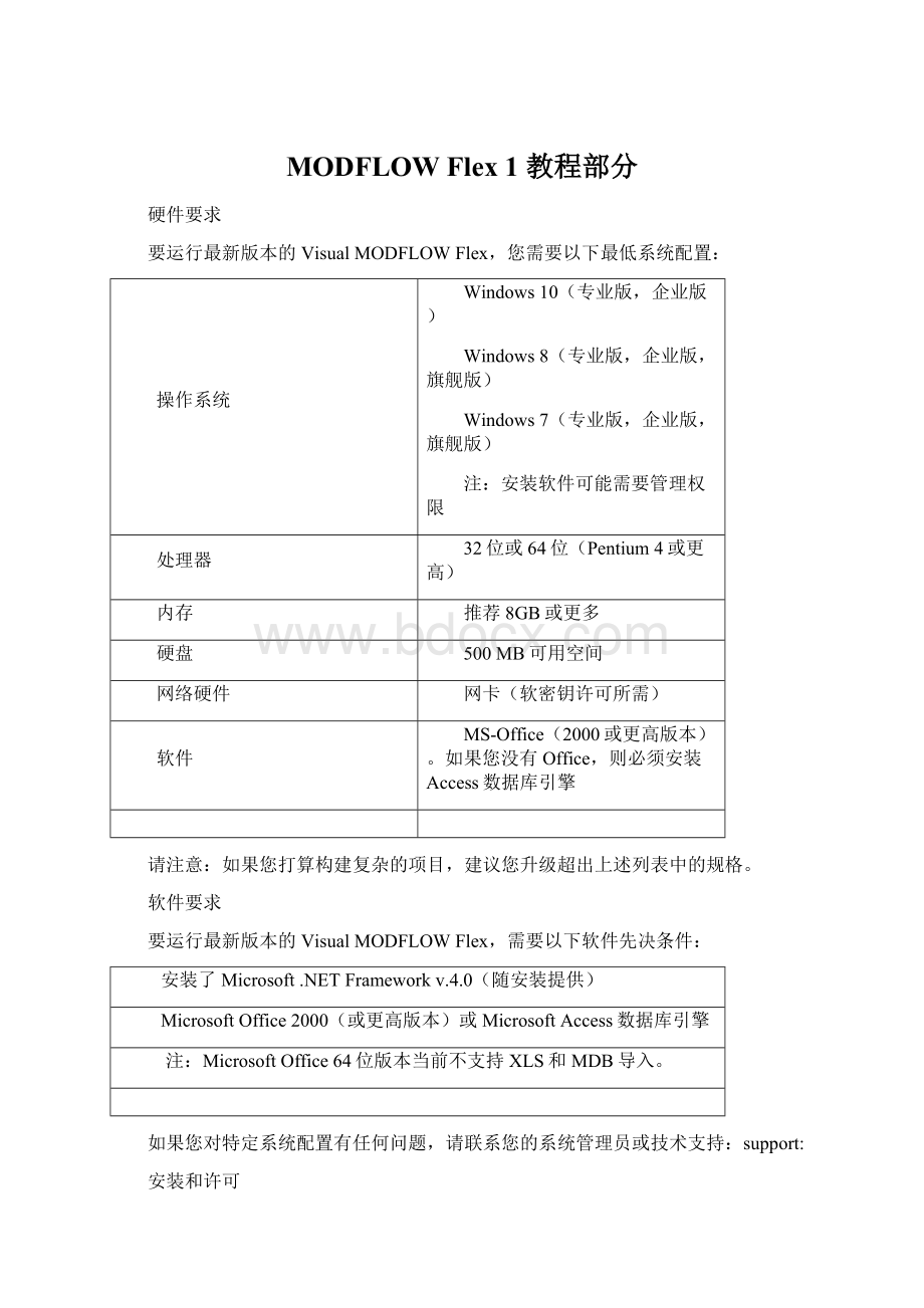 MODFLOW Flex 1 教程部分Word文件下载.docx