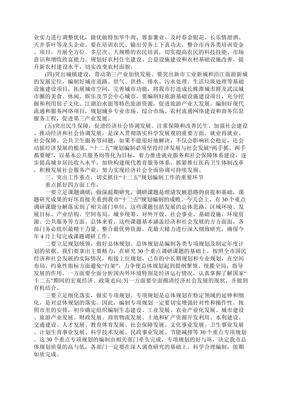 发改委主任在十二五规划编制会议上的讲话Word文档格式.docx_第3页