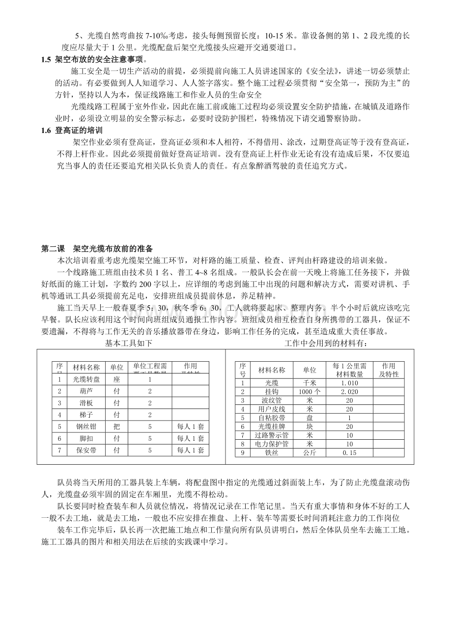 架空光缆施工教学Word格式.doc_第3页