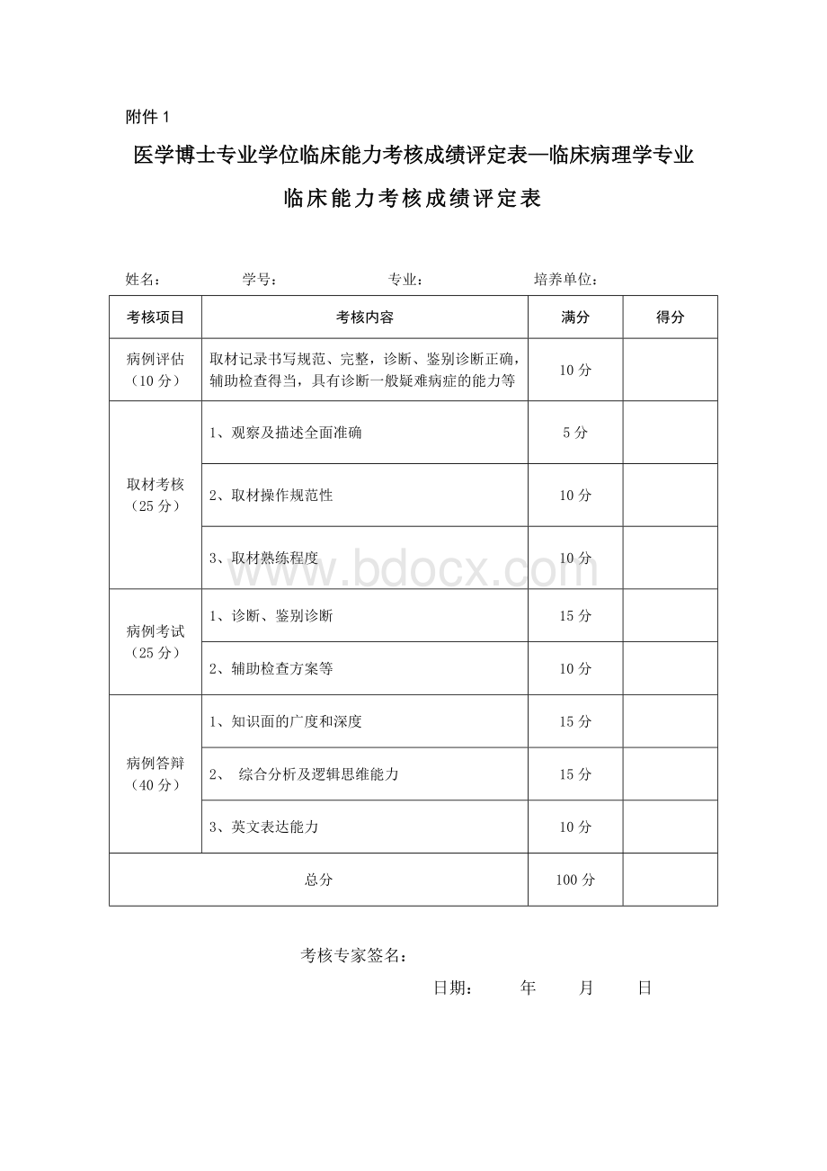 医学博士专业学位临床能力考核方案-临床病理学.doc_第2页