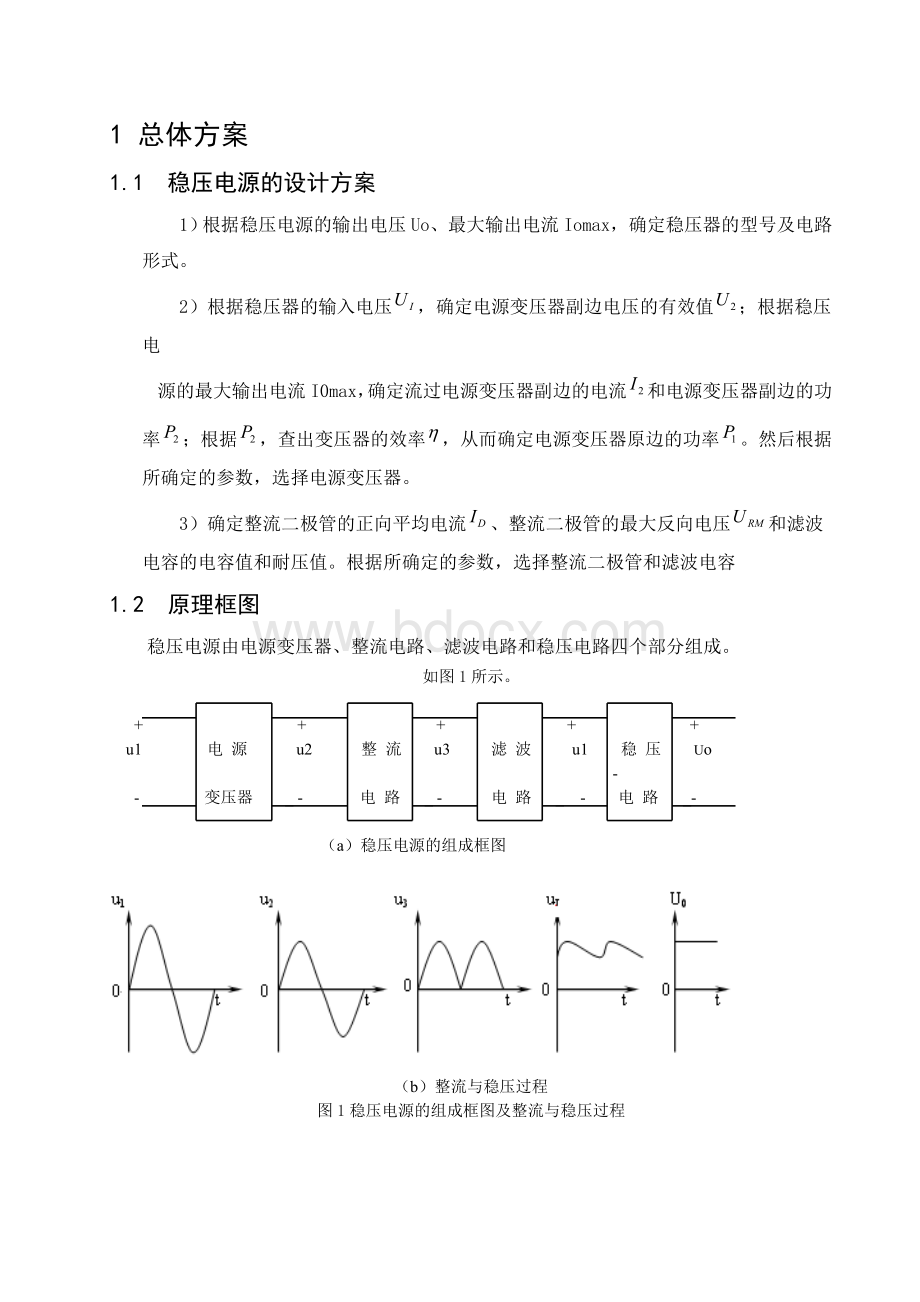 正负15伏直流稳压电源.doc_第1页