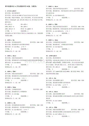 单片机指令表(最全).doc