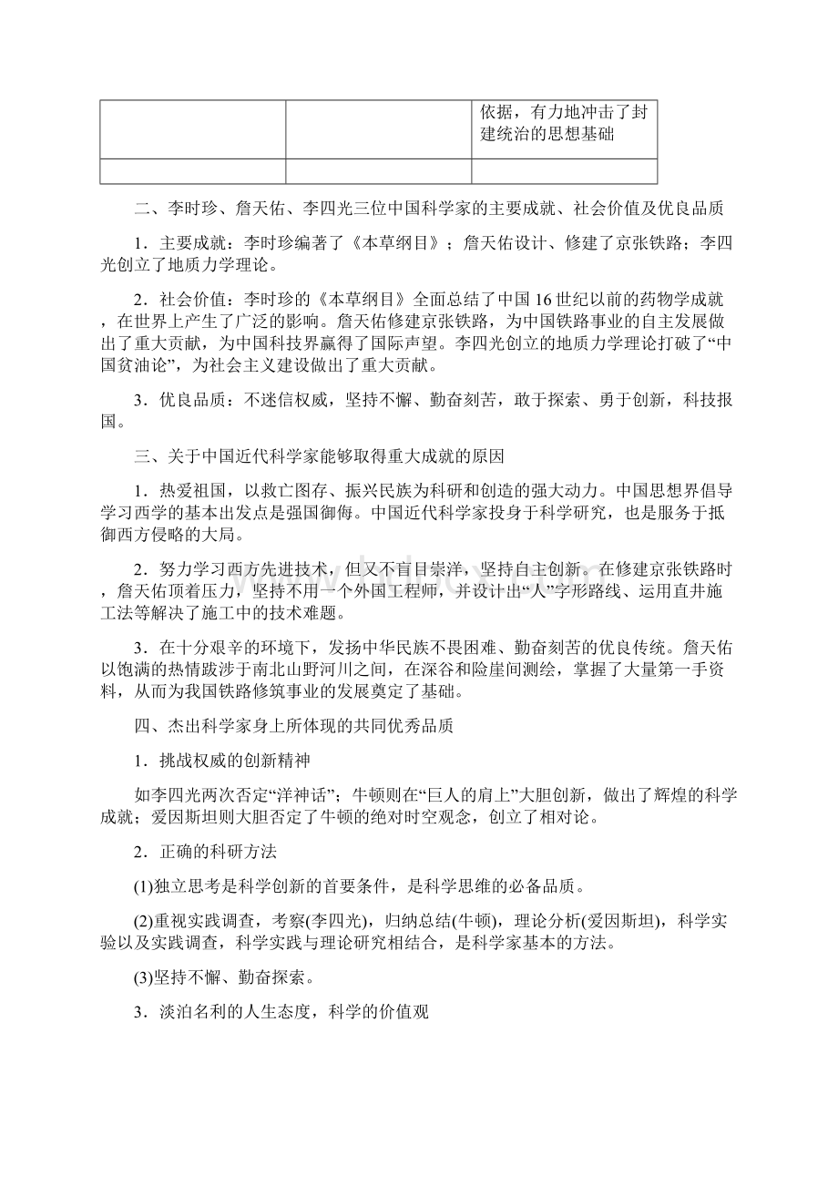 高中历史选修四教学案第五单元单元小结与测评含答案.docx_第3页