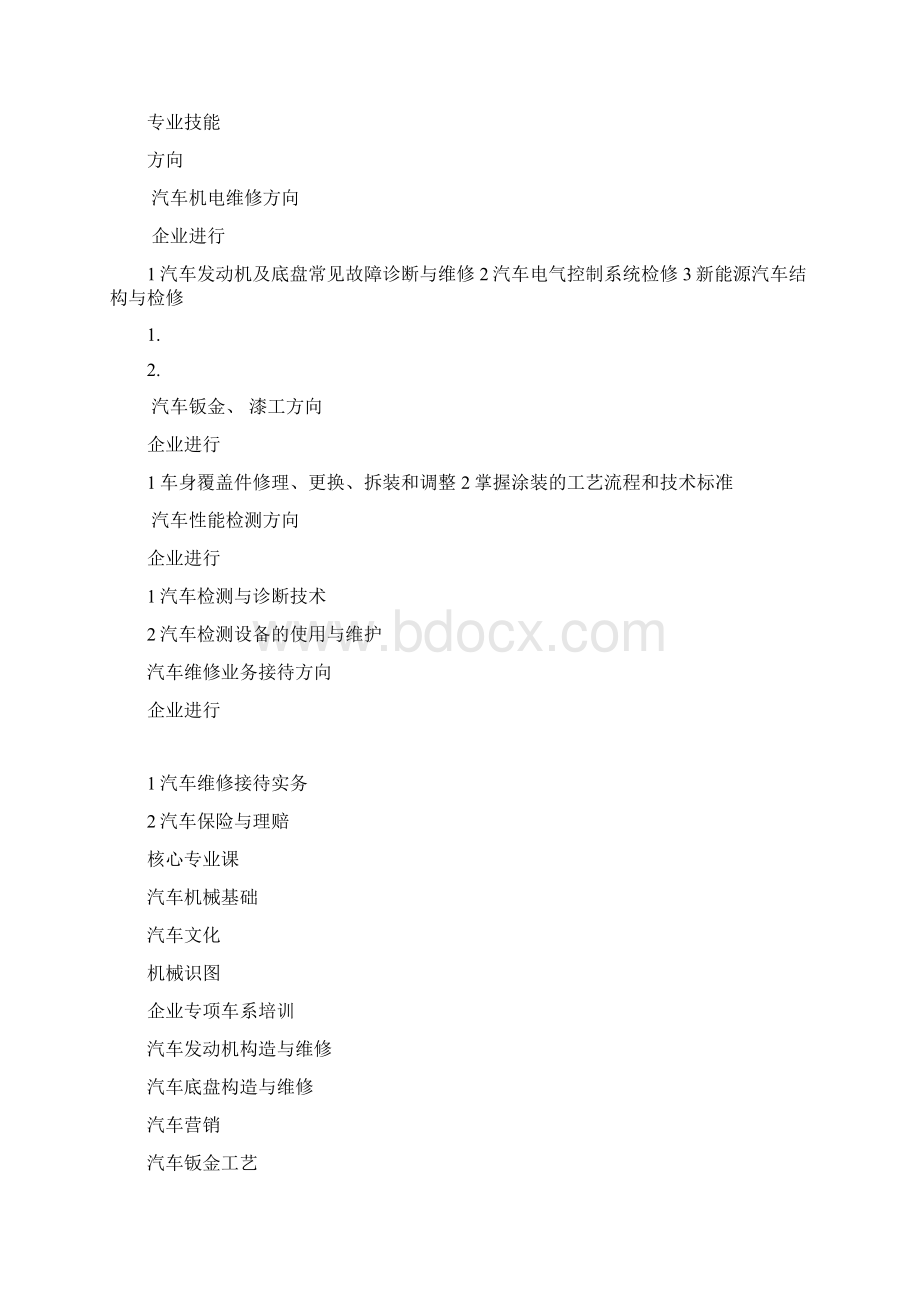 汽修专业人才培养方案范文.docx_第3页