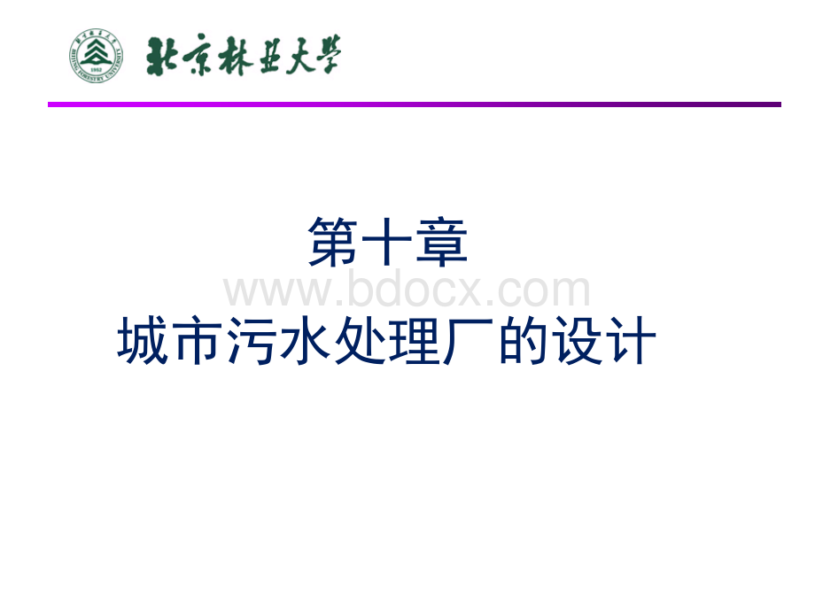 城市污水厂的设计.ppt_第1页