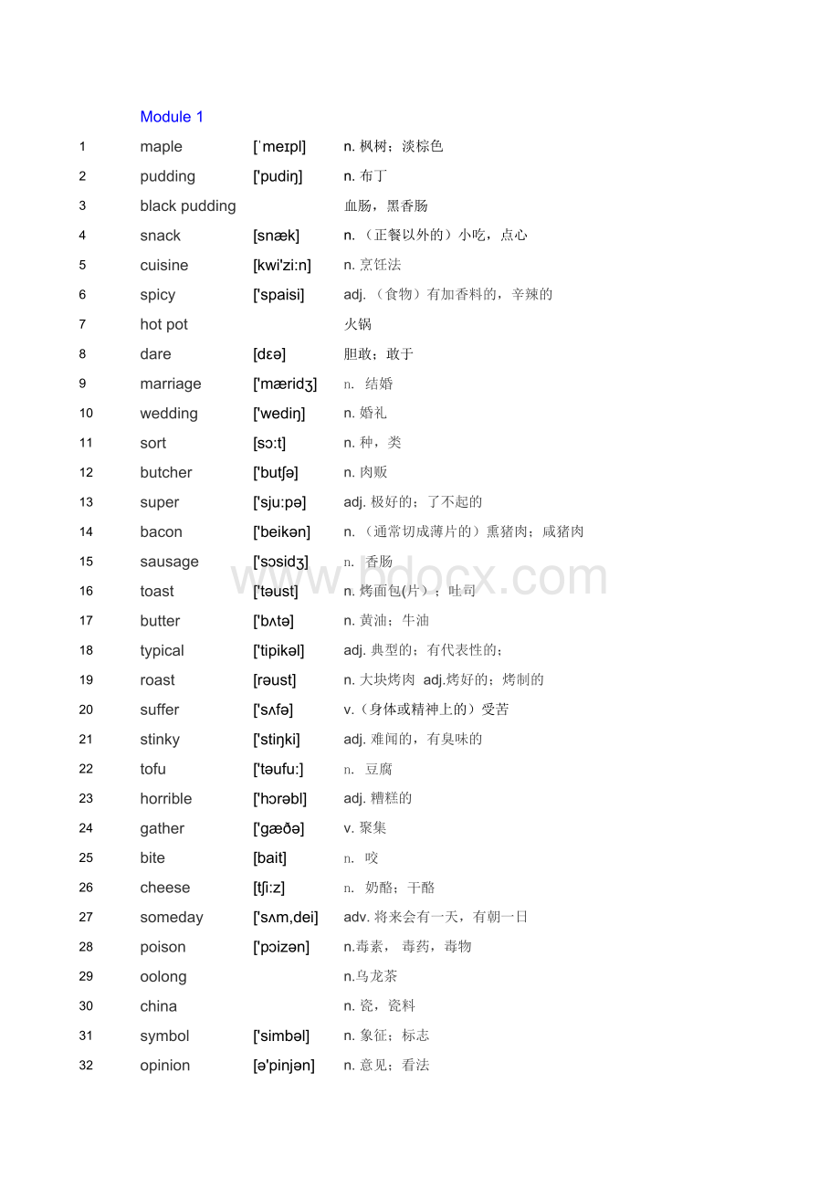 2019新外研版英语必修二单词及默写表.xls_第1页