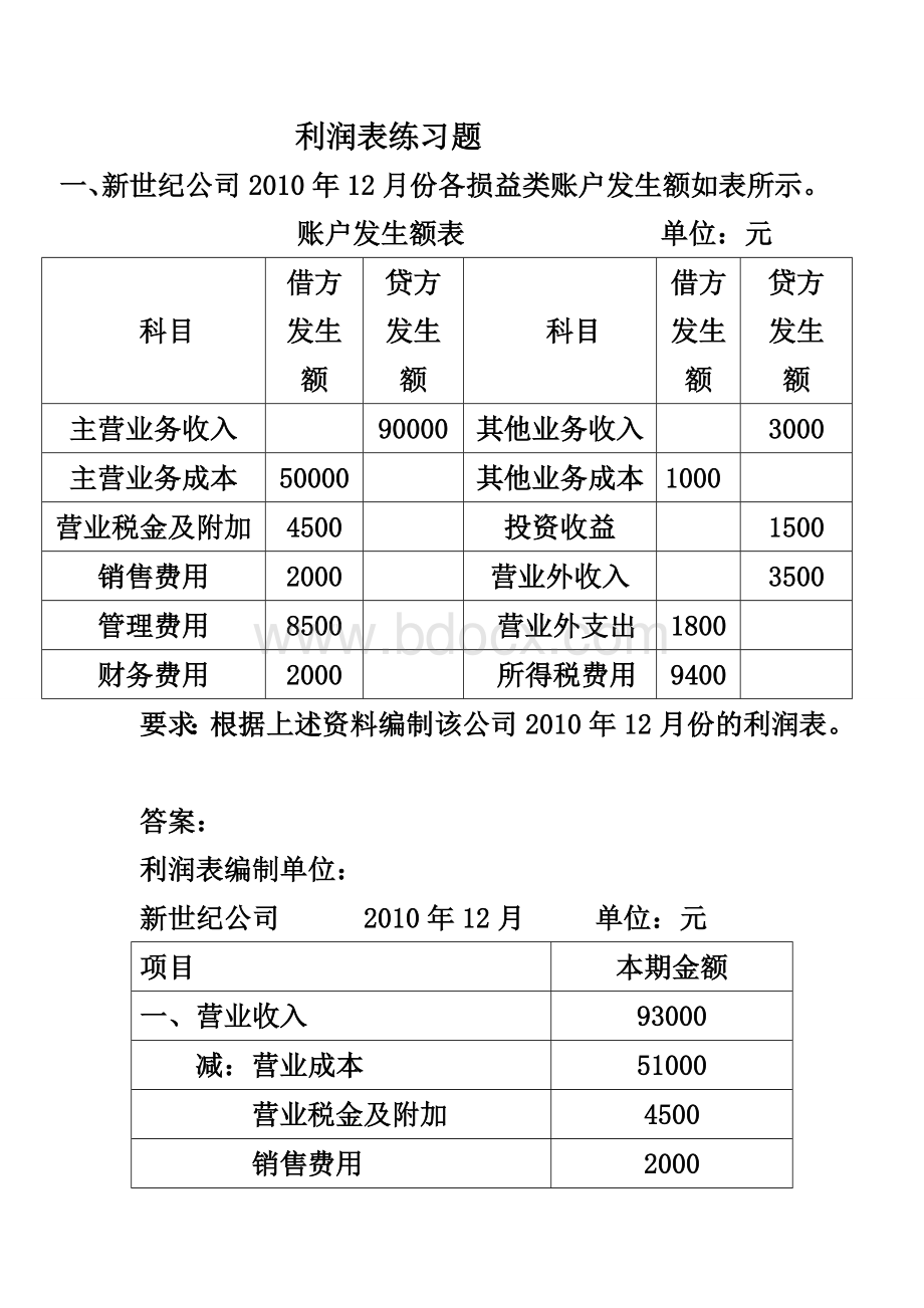 利润表练习题-(1).doc_第1页