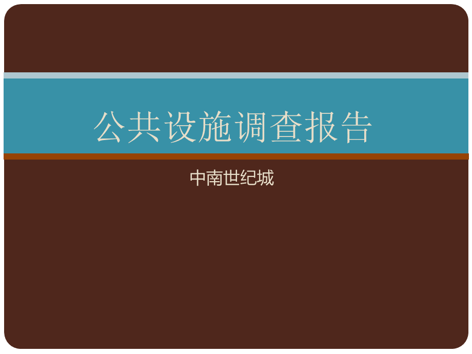 公共设施调研报告优质PPT.ppt_第1页