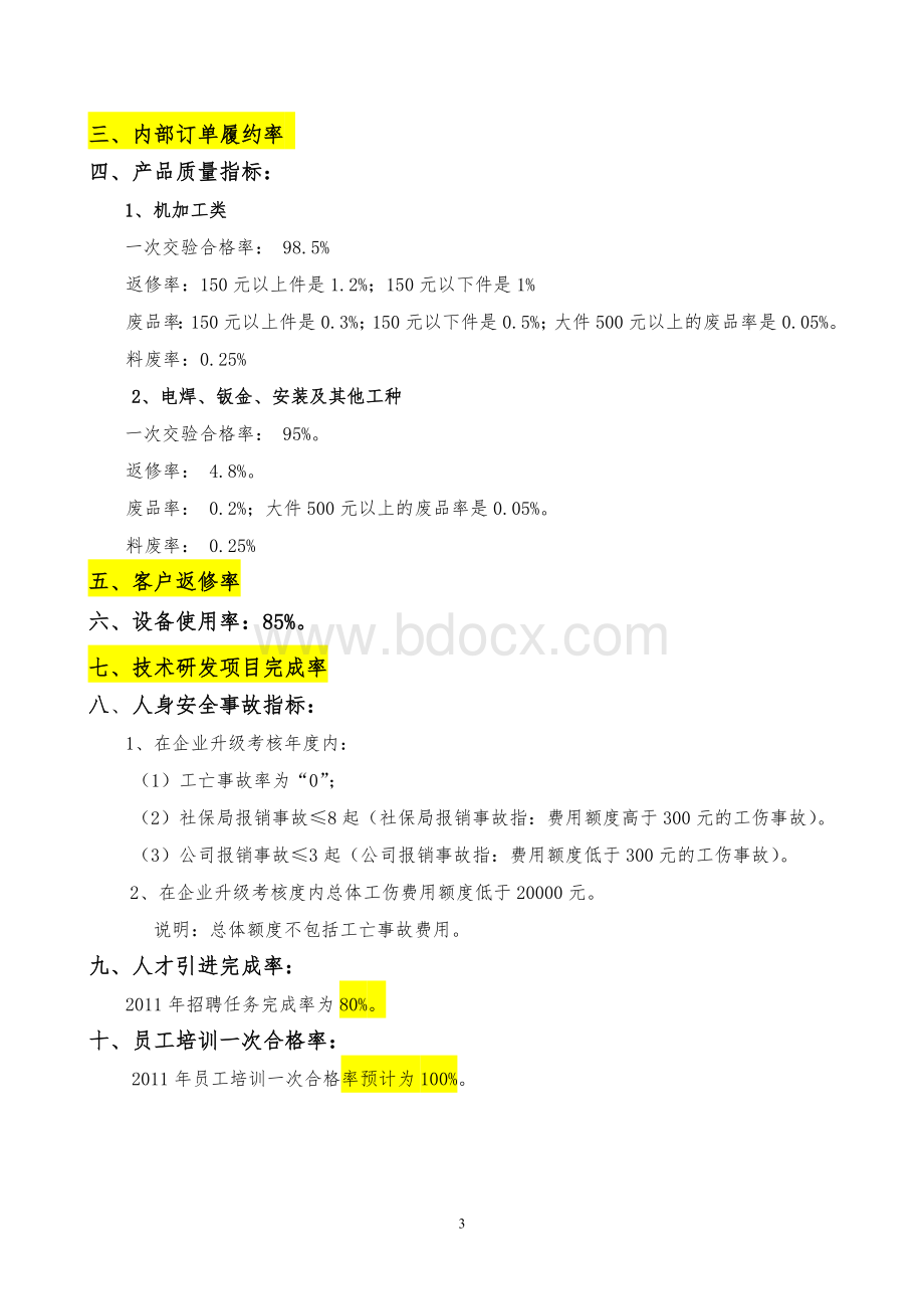 公司年度经营计划书(模板)Word文档下载推荐.doc_第3页