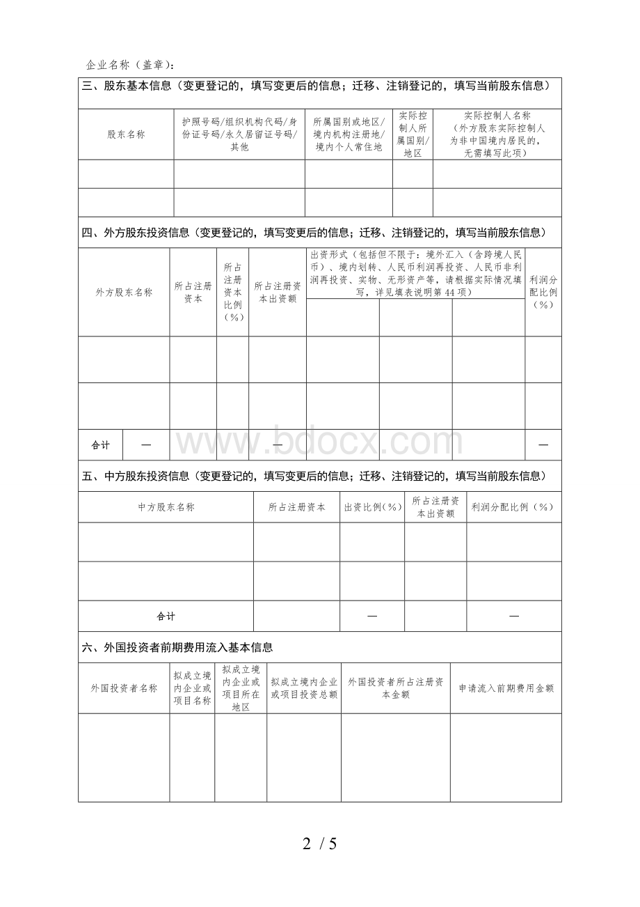 境内直接投资基本信息登记业务申请表.doc_第2页