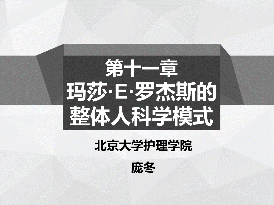 第十一章-玛莎·E·罗杰斯的整体人科学模式PPT课件下载推荐.ppt