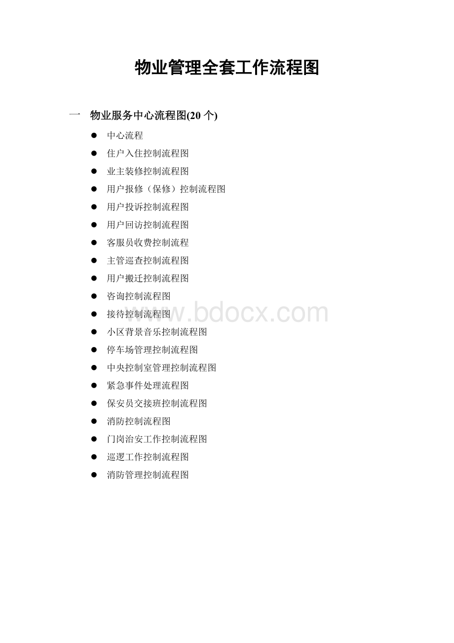 物业管理全套工作流程图.doc