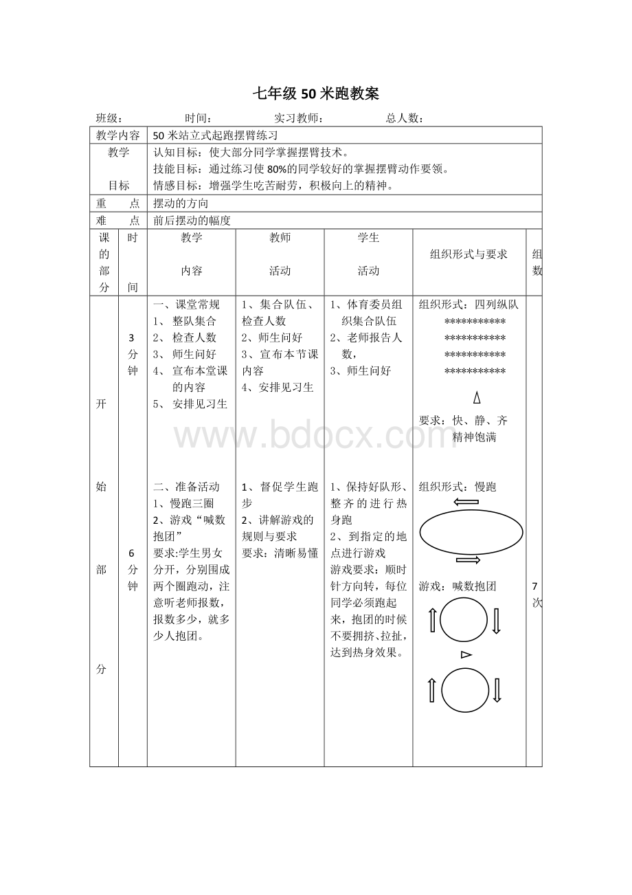 七年级50米跑教案.doc_第1页