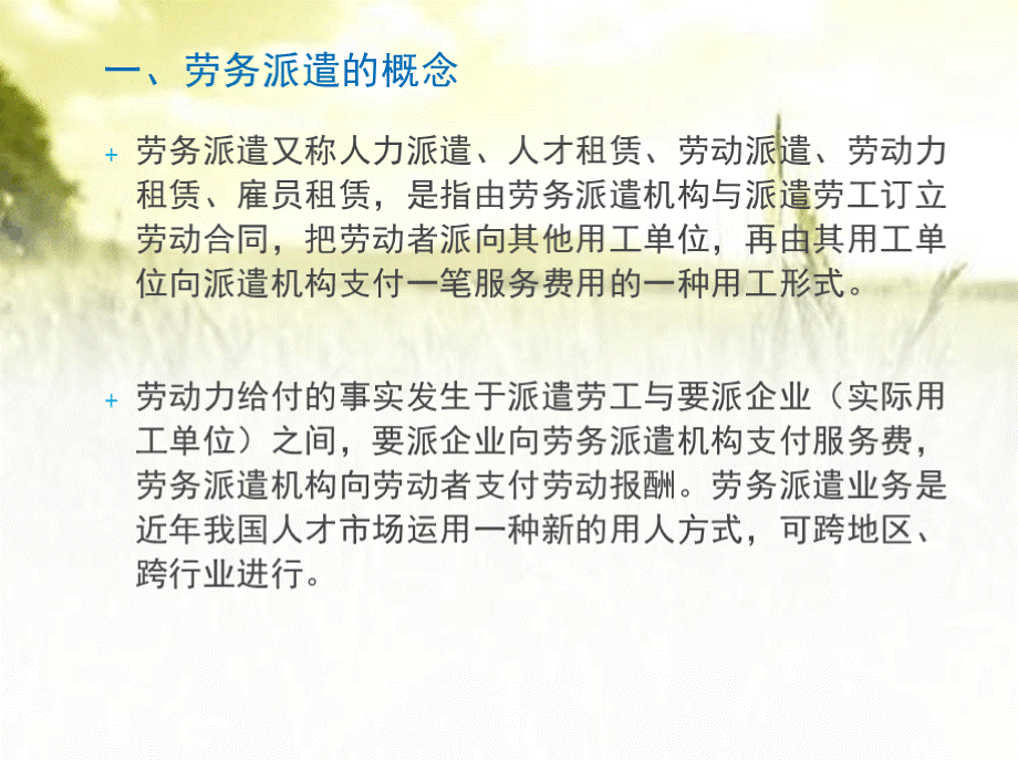 劳务派遣概述 PPTPPT资料.pptx_第2页