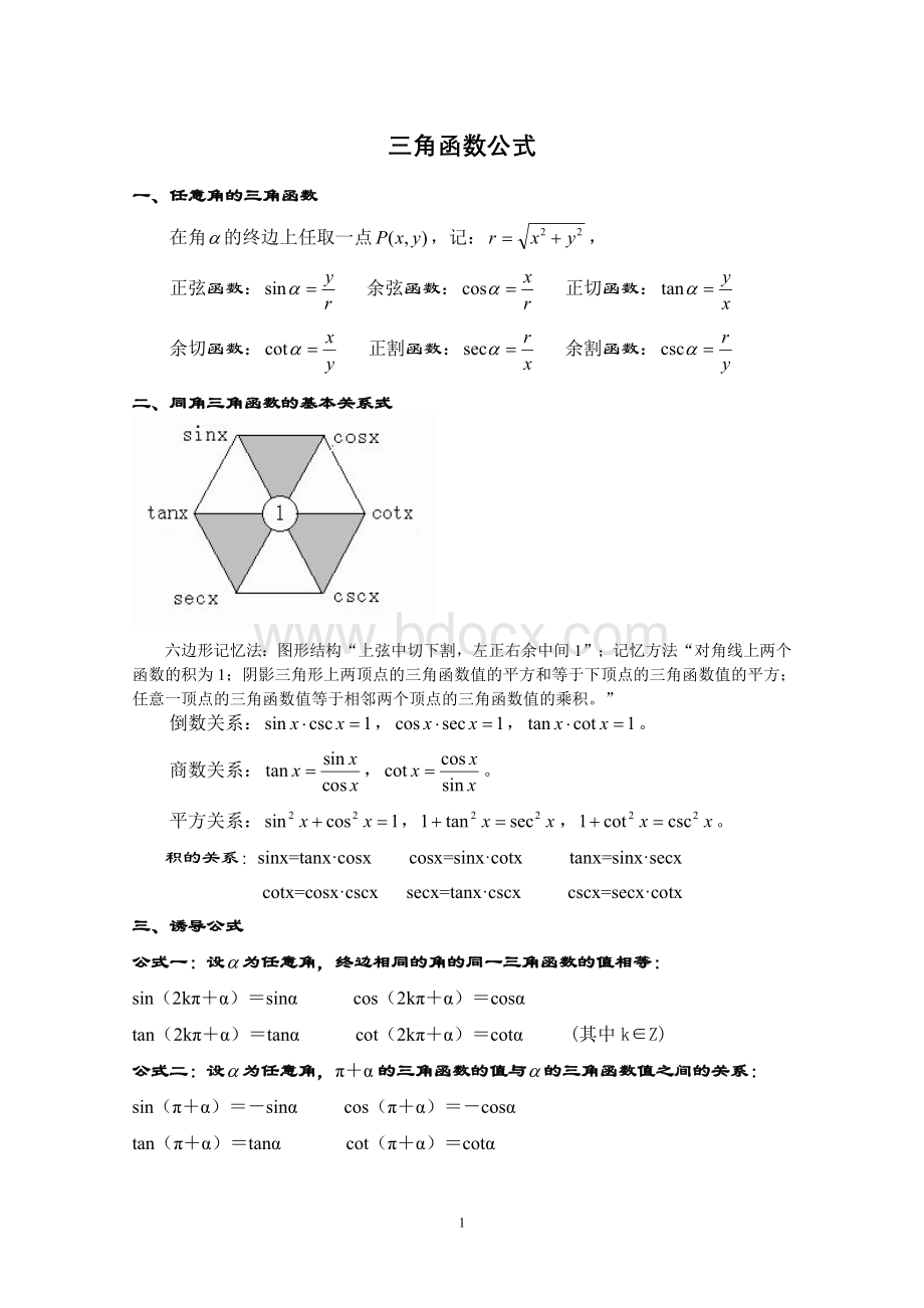 三角函数公式大全.doc