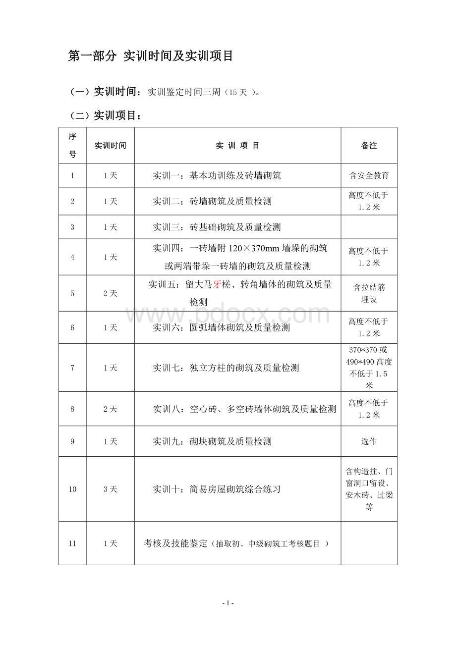 砌筑工实训指导书Word文档下载推荐.doc