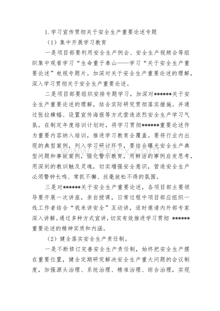 项目安全生产专项整治三年行动计划实施方案.docx_第3页