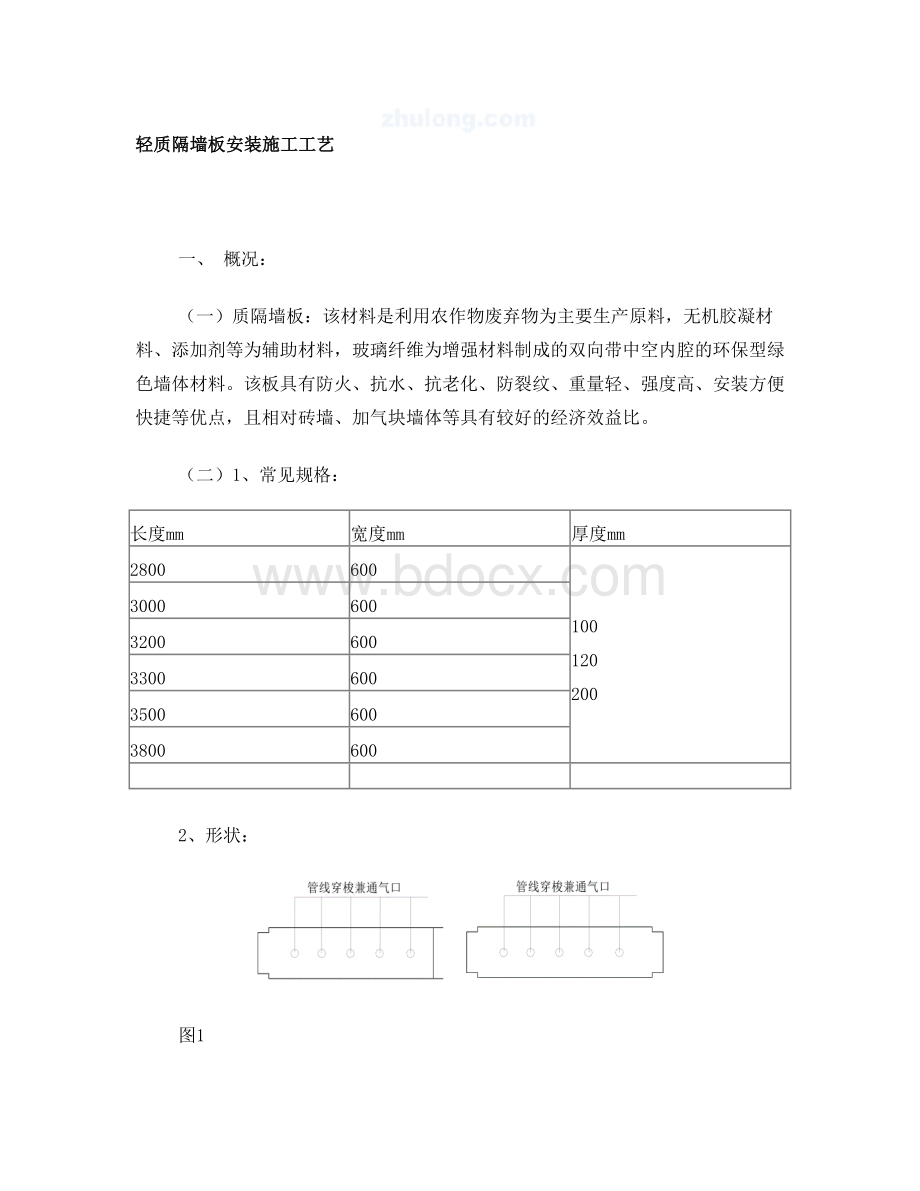 轻质隔墙板安装施工工艺.doc_第1页