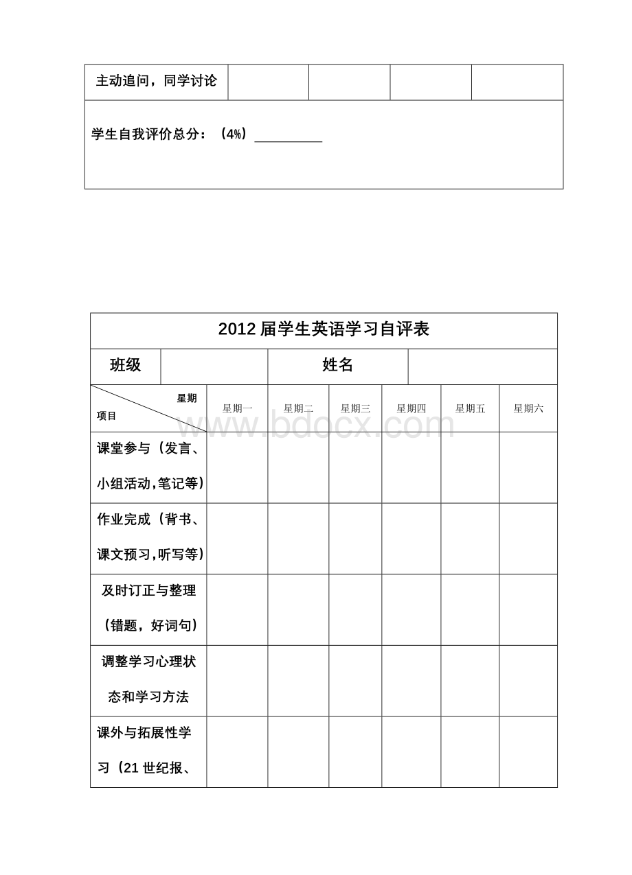 英语学习自评表Word下载.doc_第3页