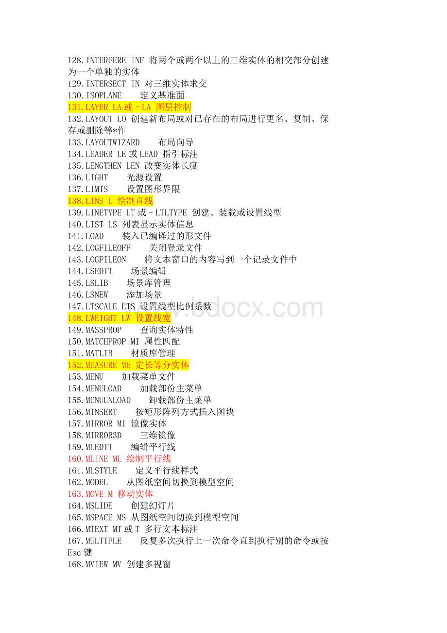 CAD常用命令大全.doc_第3页