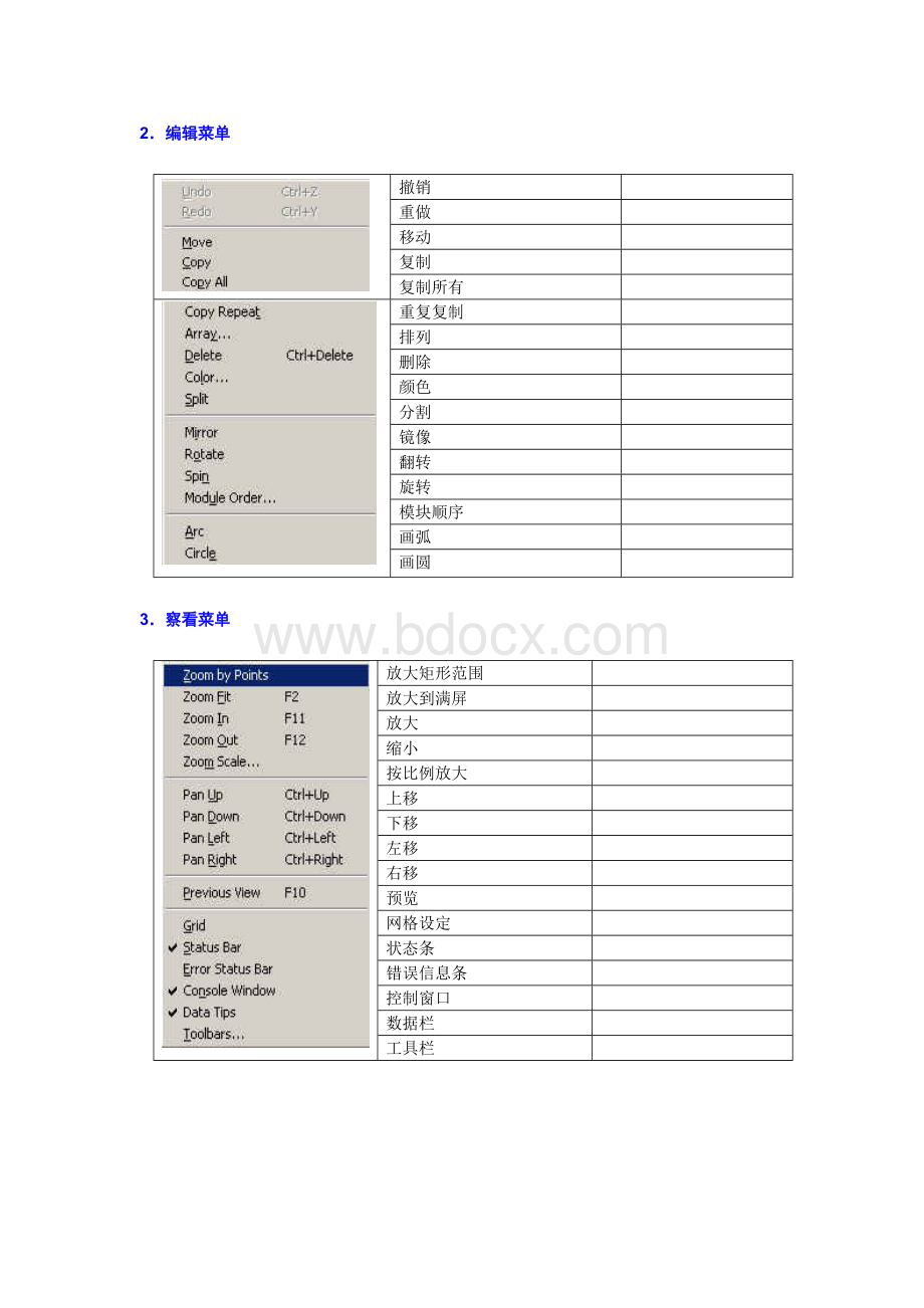 Cadence-Menu--cadence软件菜单中英文对照图.doc_第2页