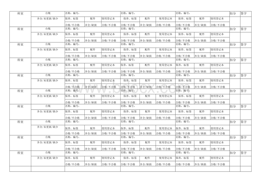 医学装备科巡查、质控记录.docx_第2页