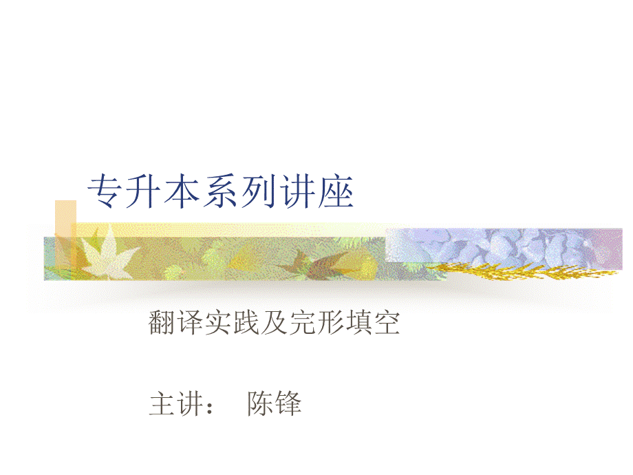 专升本英语翻译技巧.ppt_第1页