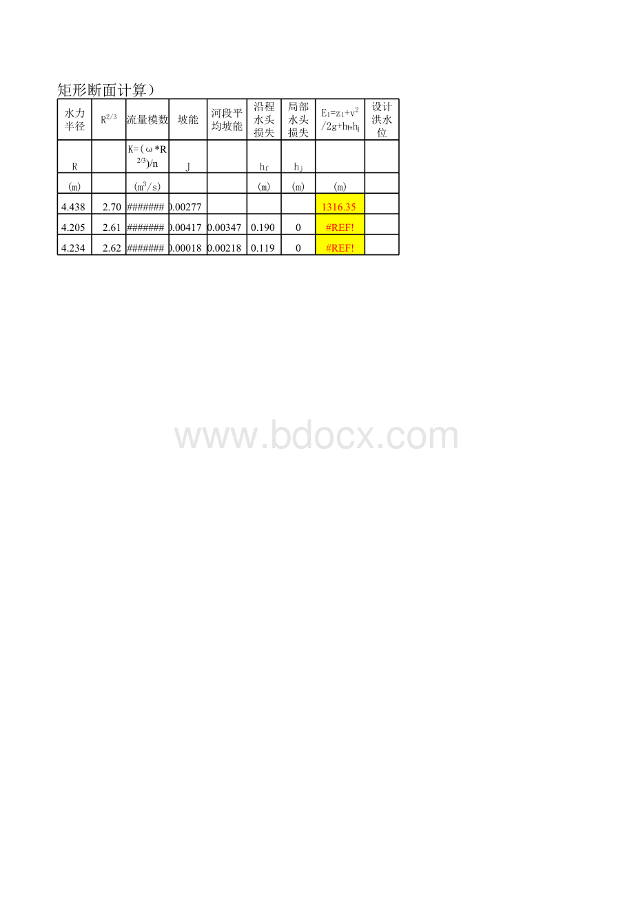 冲刷深度计算(新计算).xls_第2页