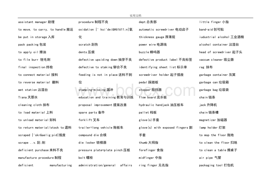 汽车制造专业英语词汇大全Word文件下载.doc_第2页