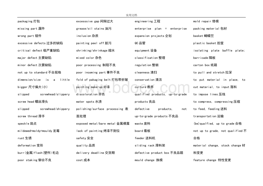 汽车制造专业英语词汇大全Word文件下载.doc_第3页