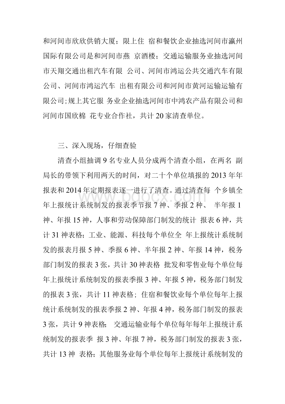 统计报表清查工作总结Word格式文档下载.docx_第2页